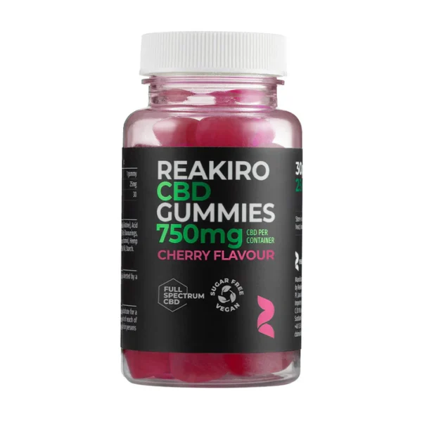 Buy CBD Vegan Gummies 750mg - Cherry Flavour | Cannadna