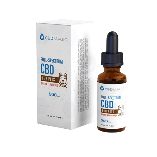 CBD für Hunde – Vollspektrum-Öl für Haustiere 500 mg, mit Speckgeschmack